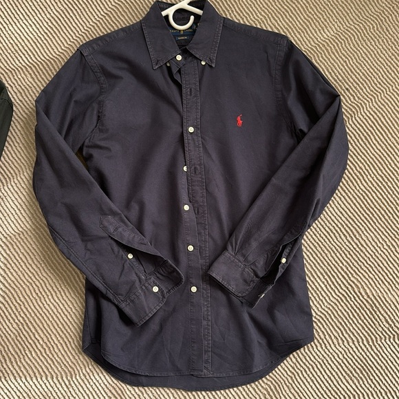 Ralph Lauren Men's Casual Button Down Shirts - Black, Navy, Light Blue - Picture 4 of 5